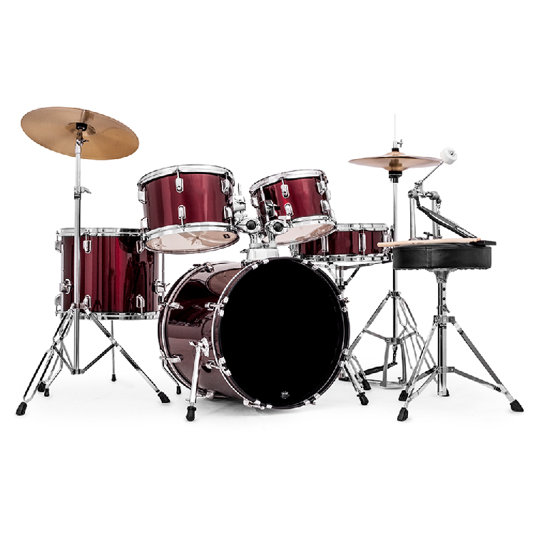 Maria Professional Drums Set - Red, CR520 Red